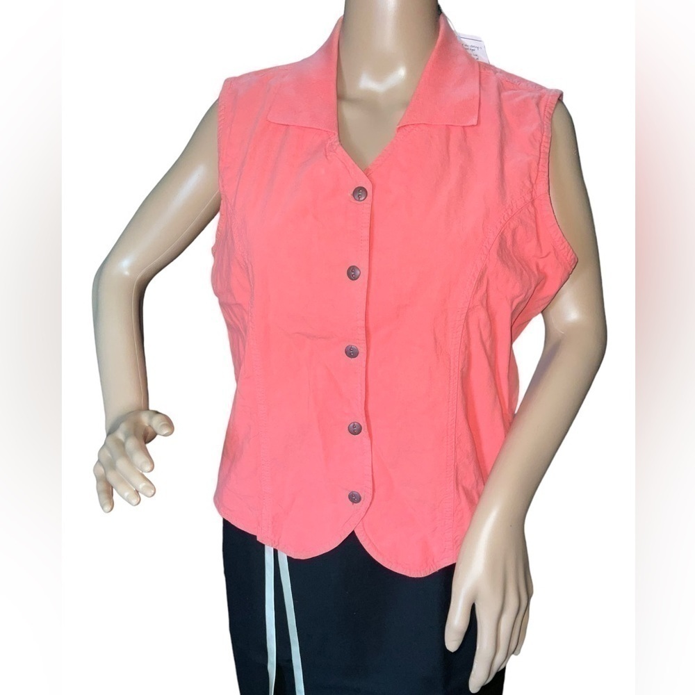 WESTPORT LTD Vintage Cotton Vest. NWT. Sz.M. Pink